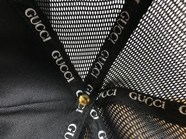 ブランド帽子角部分ディテール